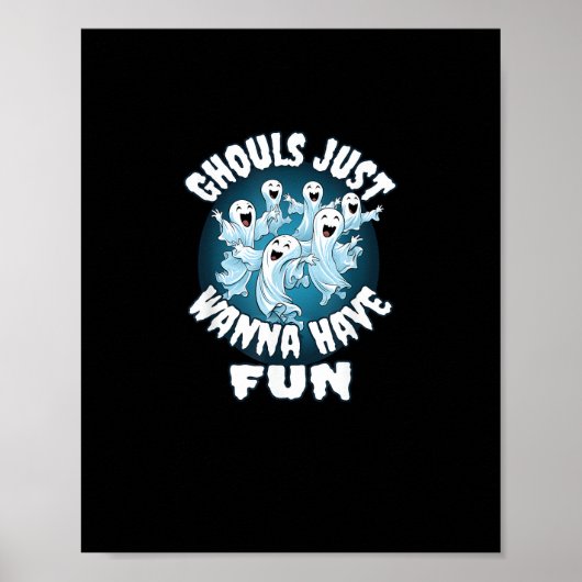 グールズジャストウィーンおもしろいスロスハロウィーン ポスター (正面)