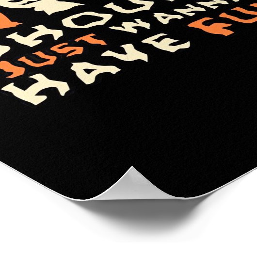 グールズジャストウィーンおもしろいスロスハロウィーン ポスター (角)