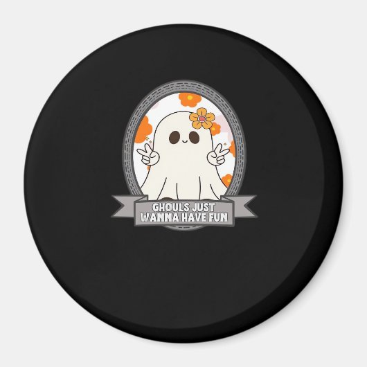 グールズジャストウィーンおもしろいスロスハロウィーン マグネット (正面)