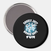 グールズジャストウィーンおもしろいスロスハロウィーン マグネット (正面/裏面)