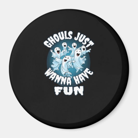 グールズジャストウィーンおもしろいスロスハロウィーン マグネット (正面)