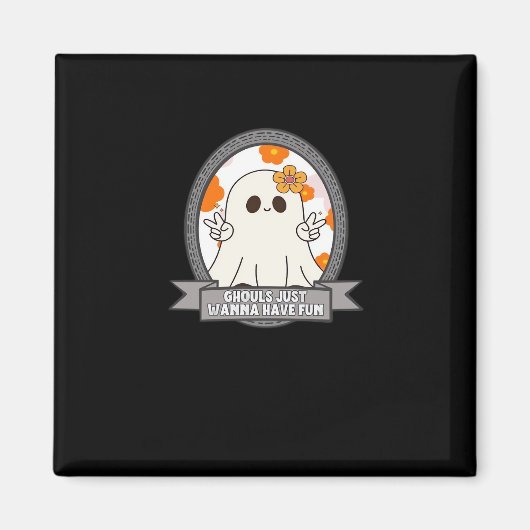 グールズジャストウィーンおもしろいスロスハロウィーン マグネット (正面)
