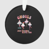 グールズジャストウィーンおもしろいレトロハロウィーンクリスティム オーナメント (正面)
