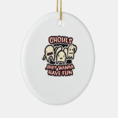 グールズジャストウィーンおもしろいレトロ 不気味 セラミックオーナメント (右)