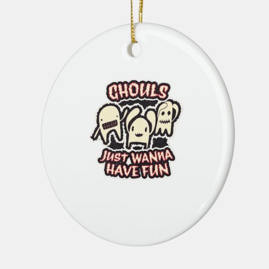 グールズジャストウィーンおもしろいレトロ 不気味 セラミックオーナメント (左)