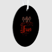 グールズジャストウィーンおもしろい不気味引用文 オーナメント (正面)