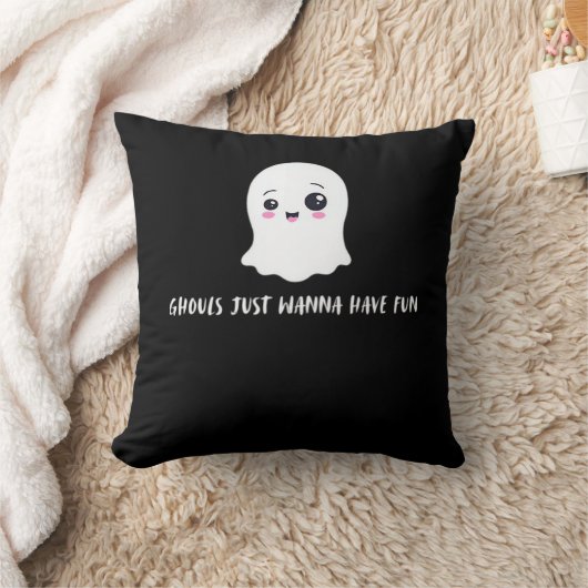 グールズジャストウィーンおもしろい不気味引用文 クッション (ブランケット)