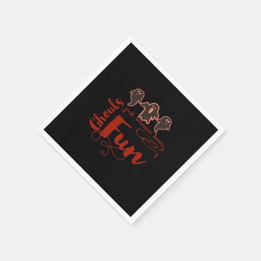 グールズジャストウィーンおもしろい不気味引用文 スタンダードカクテルナプキン (角)