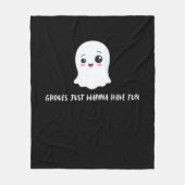 グールズジャストウィーンおもしろい不気味引用文 フリースブランケット (正面)