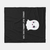 グールズジャストウィーンおもしろい不気味引用文 フリースブランケット (正面(横))