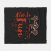 グールズジャストウィーンおもしろい不気味引用文 フリースブランケット (正面(横))