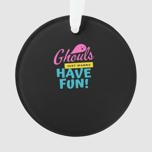 グールズジャストウィーンおもしろい基本デザイン オーナメント (正面)