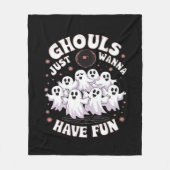 グールズジャストウィーンおもしろい基本デザイン フリースブランケット (正面)