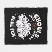 グールズジャストウィーンおもしろい基本デザイン フリースブランケット (正面(横))