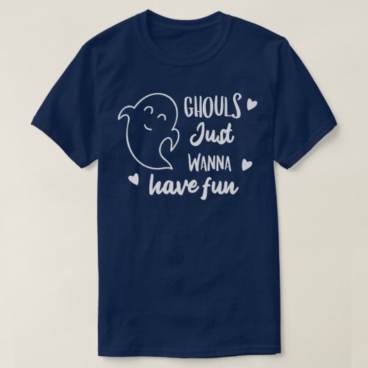グールズジャストウィーンおもしろい幽霊おもしろいハート89 Tシャツ (デザイン正面)