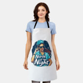 グールズジャストウィーンおもしろい エプロン (着用した状態)