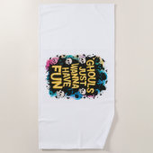 グールズジャストウィーンおもしろい ビーチタオル (正面)