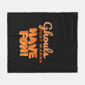 グールズジャストウィーンおもしろい フリースブランケット (正面(横))