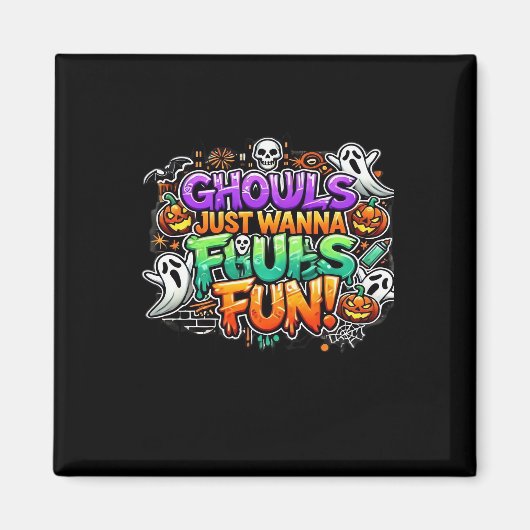 グールズジャストウィーンおもしろい – 秋グールズ マグネット (正面)