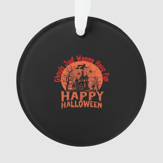 グールズジャストウィーンおもしろい- Ghoul-Tastic Hallowee オーナメント (正面)