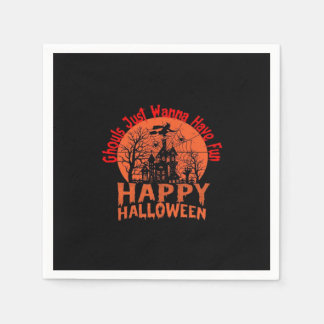 グールズジャストウィーンおもしろい- Ghoul-Tastic Hallowee スタンダードカクテルナプキン
