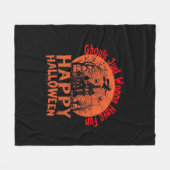 グールズジャストウィーンおもしろい- Ghoul-Tastic Hallowee フリースブランケット (正面(横))