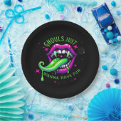 グールズジャストウォティおもしろいデザイン ペーパープレート (パーティー)