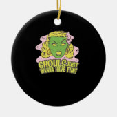 グールズジャストジャストレイジーおもしろいスロース セラミックオーナメント (正面)