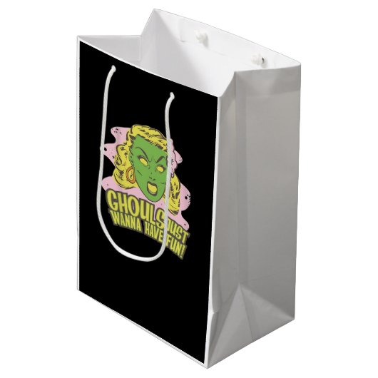 グールズジャストジャストレイジーおもしろいスロース ミディアムペーパーバッグ (正面アングル)