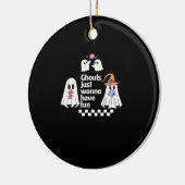 グールズジャストトゥーズオータムーブスおもしろい セラミックオーナメント (左)