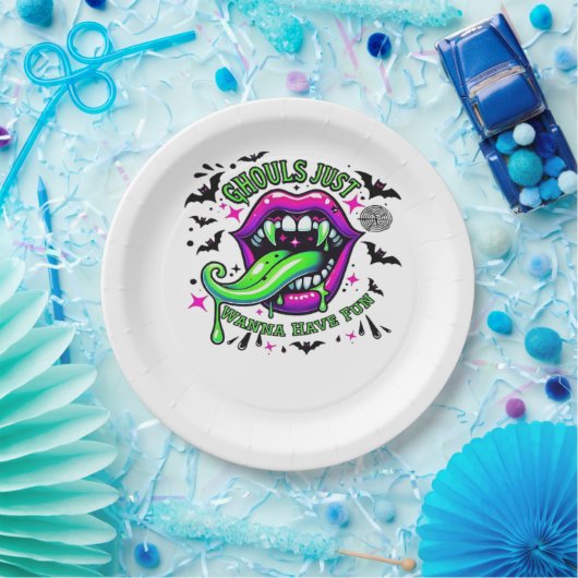 グールズジャストナスビブおもしろいを欲しい ペーパープレート (パーティー)