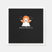 グールズジャストハローウィンおもしろい スタンダードカクテルナプキン (正面)