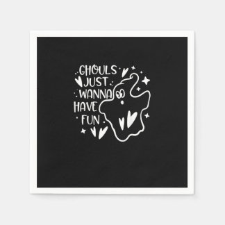 グールズジャストハローウィンおもしろい スタンダードカクテルナプキン