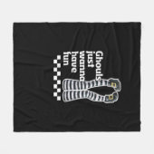 グールズジャストハローウィンおもしろい フリースブランケット (正面(横))