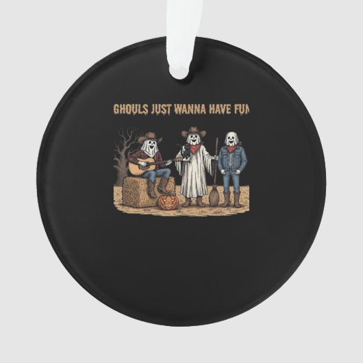 グールズジャストハローウィーンギフトおもしろい秋 オーナメント (正面)
