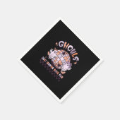 グールズジャストハローウィーンコスチュームおもしろいレトロ スタンダードカクテルナプキン (角)