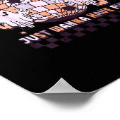 グールズジャストハローウィーンコスチュームおもしろいレトロ ポスター (角)