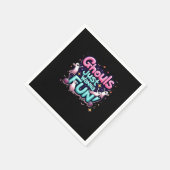 グールズジャストハローウィーンディスコおもしろいパーティーI スタンダードカクテルナプキン (角)