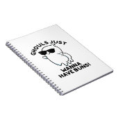 グールズジャストバンズおもしろい幽霊パン ノートブック (右側)