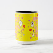 グールズジャストビーティーおもしろい ツートーンマグカップ (中央)