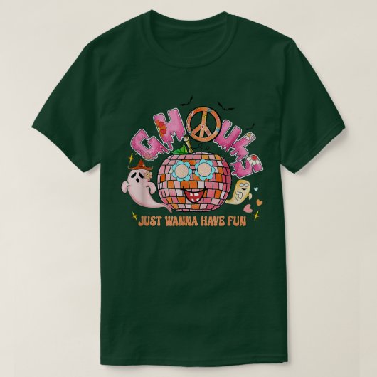 グールズジャストビーピースパンプキンハおもしろい Tシャツ (デザイン正面)