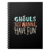 グールズジャストビーブおもしろいを食べたい ノートブック (正面)