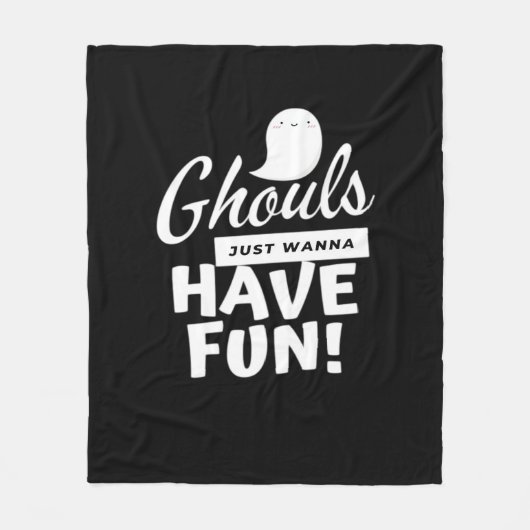 グールズジャストホーおもしろいクラシックスローガン フリースブランケット (正面)