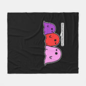 グールズジャストホーおもしろいクラシックスローガン フリースブランケット (正面(横))