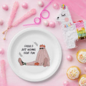 グールズジャストホーおもしろいクラシックスローガン ペーパープレート (パーティー)