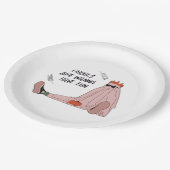 グールズジャストホーおもしろいクラシックスローガン ペーパープレート (アングル)