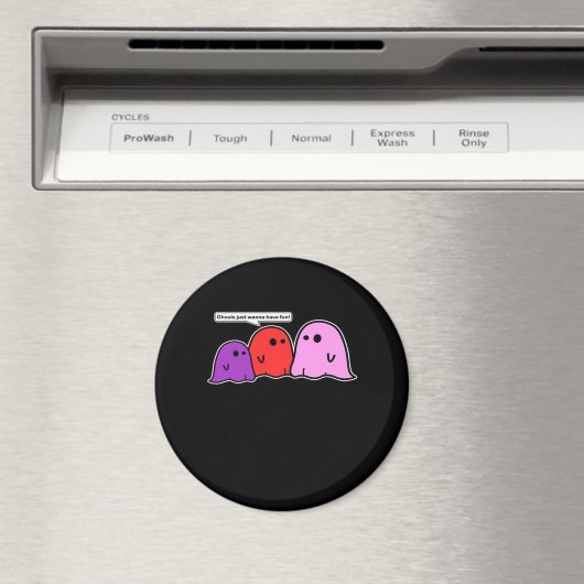 グールズジャストホーおもしろいクラシックスローガン マグネット (インサイチュ (食洗機))