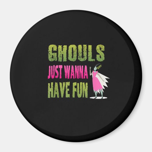 グールズジャストワンおもしろい引用文- Halloween Horro マグネット (正面)