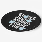 グールズジャストワントウィーンおもしろいおもしろい&ミームデザイン ペーパープレート (アングル)