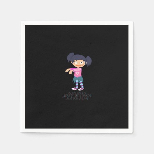 グールズジャストワントウィーンおもしろい引用文&デザイン スタンダードカクテルナプキン (正面)